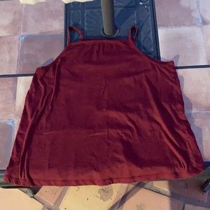 Burgundy tank top